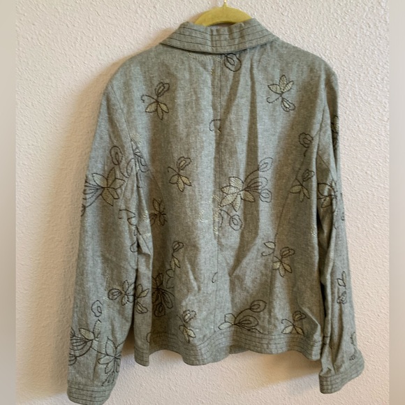 Vintage Fairycore floral bohemian Embroidered Jacket 🌴 - Picture 2 of 7